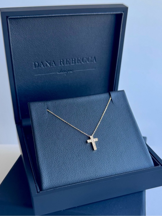 Dana Rebecca Designs Jewelry - DRD Dana Rebecca Diamond Cross Necklace | 14K Yellow Gold | 18”